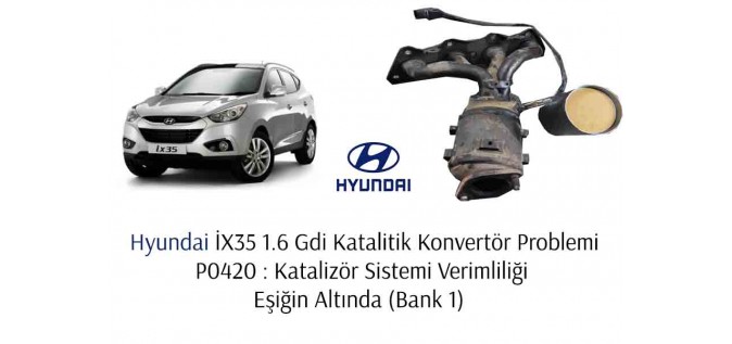 P0420 Kaynaklı Hyundai İX35 1.6Gdi Katalitik Konvertör Arızası