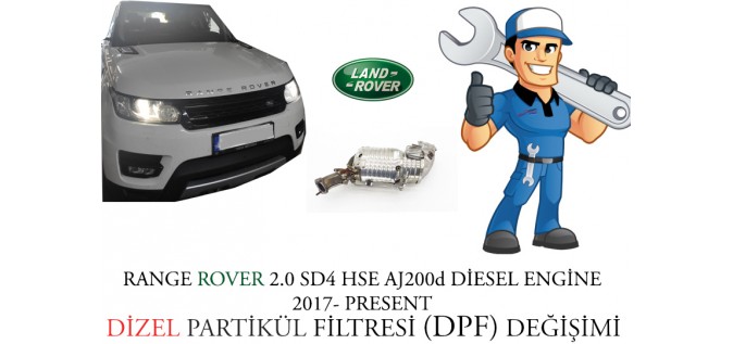2017 Range Rover Sport 2.0 SD4 HSE Dizel Partikül Filtre Onarımı ve Arızası P2002-00