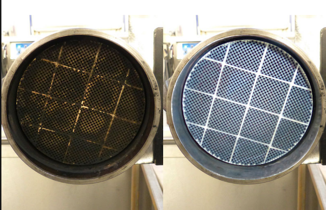 What happens if the particle filter is blocked?
